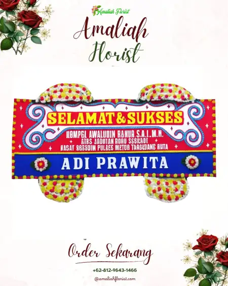 Papan Bunga Ucapan Selamat Maospati